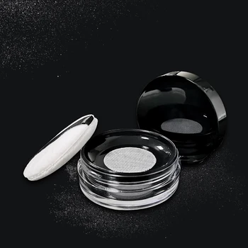 

10g Loose Powder Container Handheld Sifter Puff Compact Empty Travel Portable With Sieve Lightweight Boxes Round Shape Cosmetic