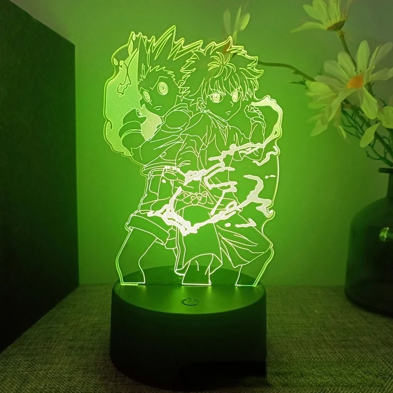 3D светодиодный ночник Animehunter X hunter KILLUA ZAOLDYECK фигурка героя украшение для детской