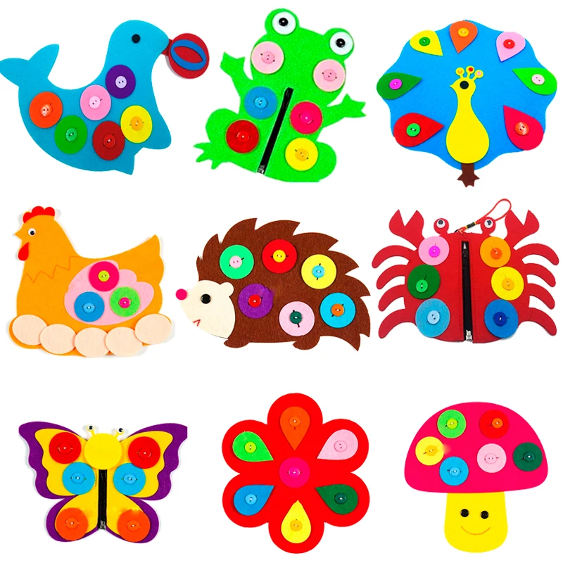 

DIY Fabric Material Package 1 Set Kids Toy Forest Animal Theme Handmade Felt Tool Non-woven Cloth DIY Toys Sewing Accessories