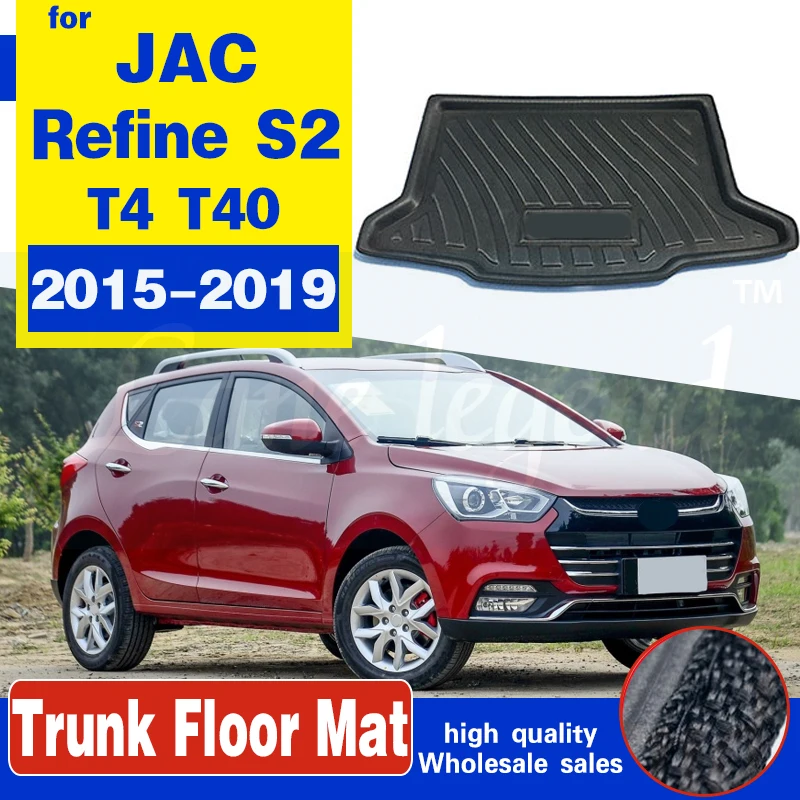 

High Quality Rear Trunk Cargo Mat Floor Tray Boot Liner Waterproof For JAC Refine S2 2015~2019 T4 T40 Protective Pad Auto part