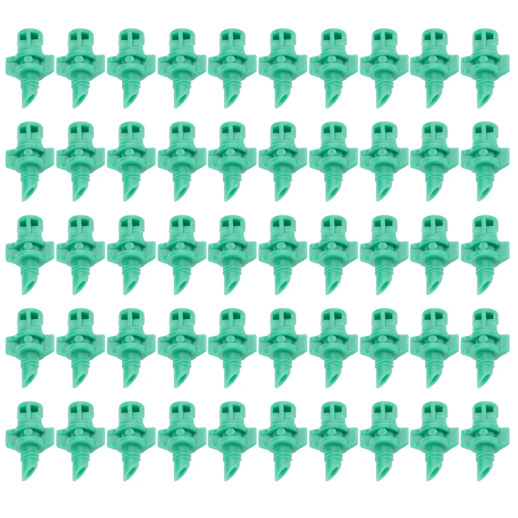 50Piece 180 ° Micro Sprayer Fog Sprinklers Refraction Irrigation Heads