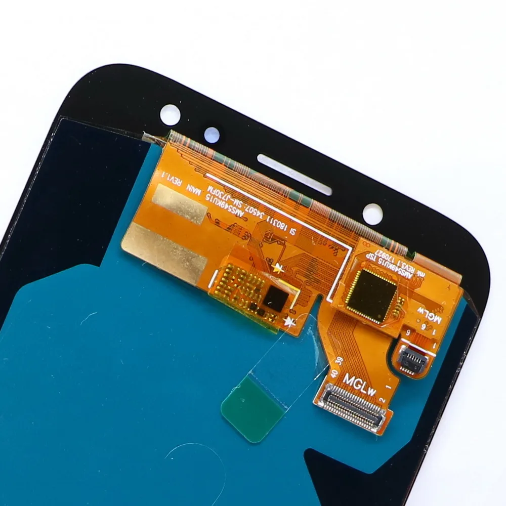 Супер AMOLED lcd для Samsung Galaxy J7 j730 J730F телефон ЖК-дисплей кодирующий преобразователь сенсорного экрана в сборе Контроль яркости