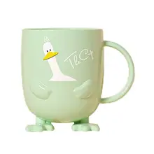 

Water Cup Round Cup Body Portable Tasteless Toddler Feeding Water Cup Toothbrush Cup for Home