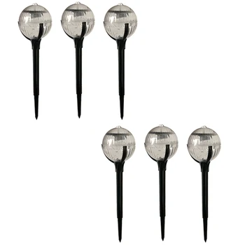 

6PCS Solar Garden Lights Outdoor Colorful Landscape Pathway Lawn Lights Waterproof Solar Power Lamp for Yard Garden Path