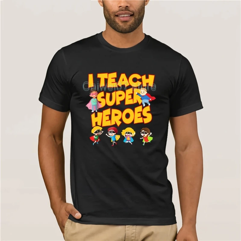 Футболка мужская с коротким рукавом модная смешная надписью I Learning Super hero es