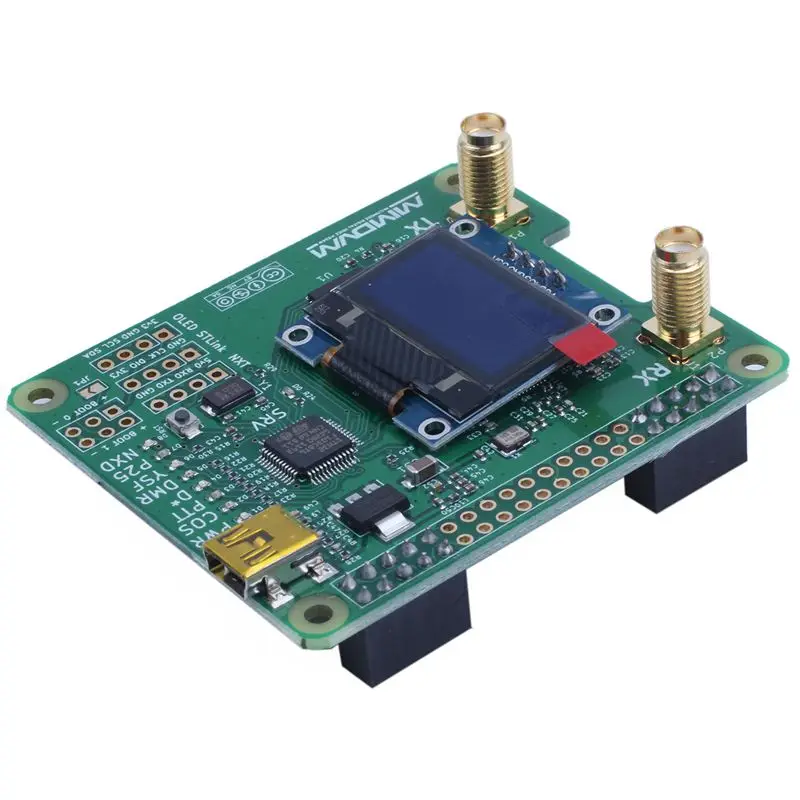 

MMDVM_HS_Dual_Hat Duplex MMDVM Hotspot P25 DMR YSF NXDN Pi Revision 1.0 + OLED