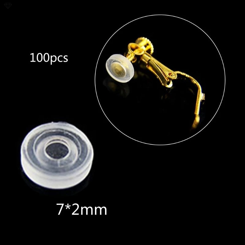 Earring Cushion Pads Silicone Earring Pads For Clip-On Earrings - 24-Pack Comfort Cushions Clip-on Earring Backs