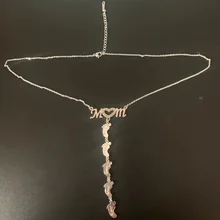 

Baby Feet Pendant Mom Name Necklace Diamond Custom Name Necklace Personalized Zirconia Name Necklaces for Mother's Day Gifts