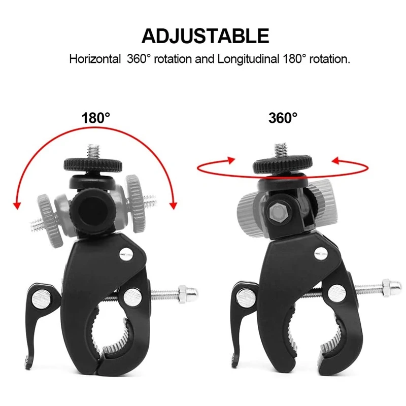 Bike Camera Mount Bicycle Motorcycle Handlebar Handle Bar Tripod Clip Adapter  Action Camera Part For Gopro Hero 1 2 3 3+ 4