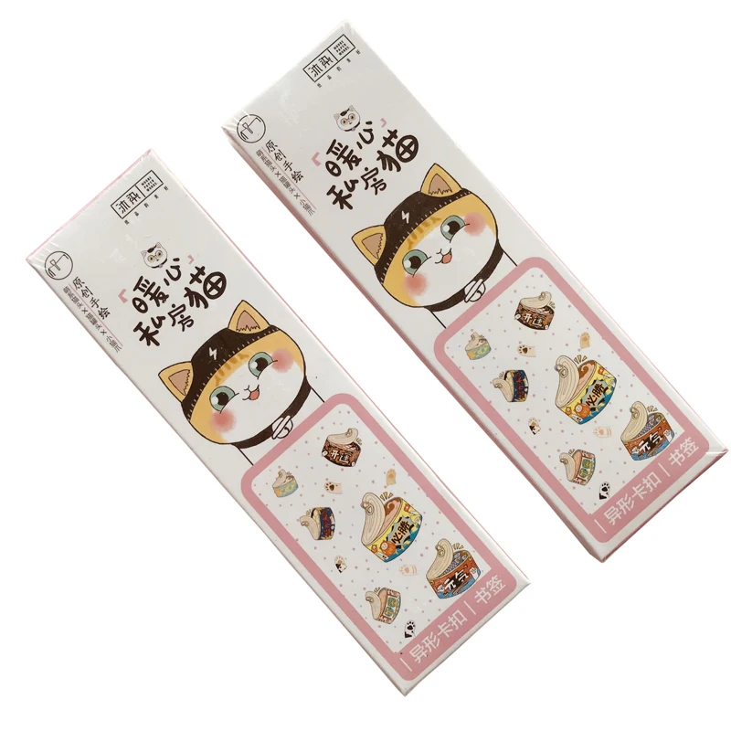 

30 pcs/pack Kawaii Warm-Hearted Cat Bookmark Mark of Page Decorative Stationery