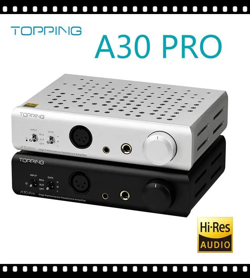 

TOPPING A30Pro Headphone Amplifier 4 pin XLR/4.4mm/6.35mm Output Balanced Input A30 PRO Hi-Res Amplifier Hifi AMP