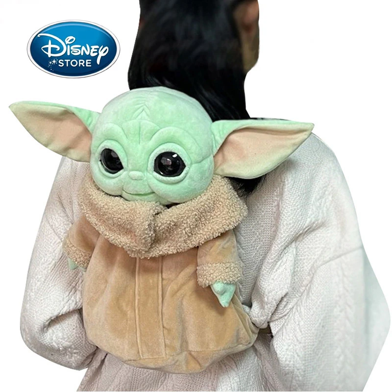 Disney Star Wars Baby Yoda Grogu Stuffed Plush Backpack Cute Soft Yoda