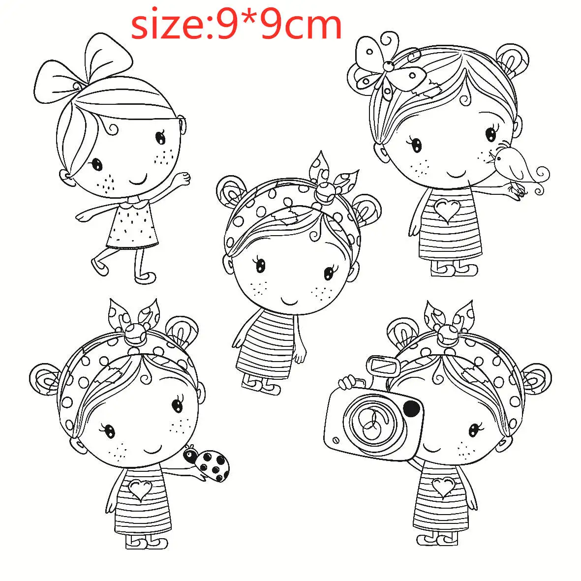 Beautiful Girl Transparent Silicone Stamp And Metal Die/Seal For DIY Scrapbooking/photo Album Decorative Clear Stamp Lace clear stamps clear rubber stamps