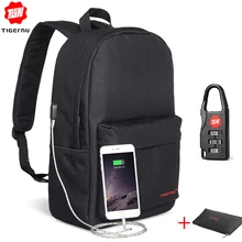 Tigernu Марка мужская Школа Рюкзак 14 дюймов Ноутбук Рюкзак Женщины рюкзак с USB Зарядки Школьные Сумки для подростков Девочек Мальчик