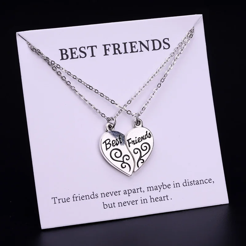 

Best friends Soccer Star Lucky Pendant Necklaces Women Fashion Card Jewelry Christmas Gifts Drop Shipping