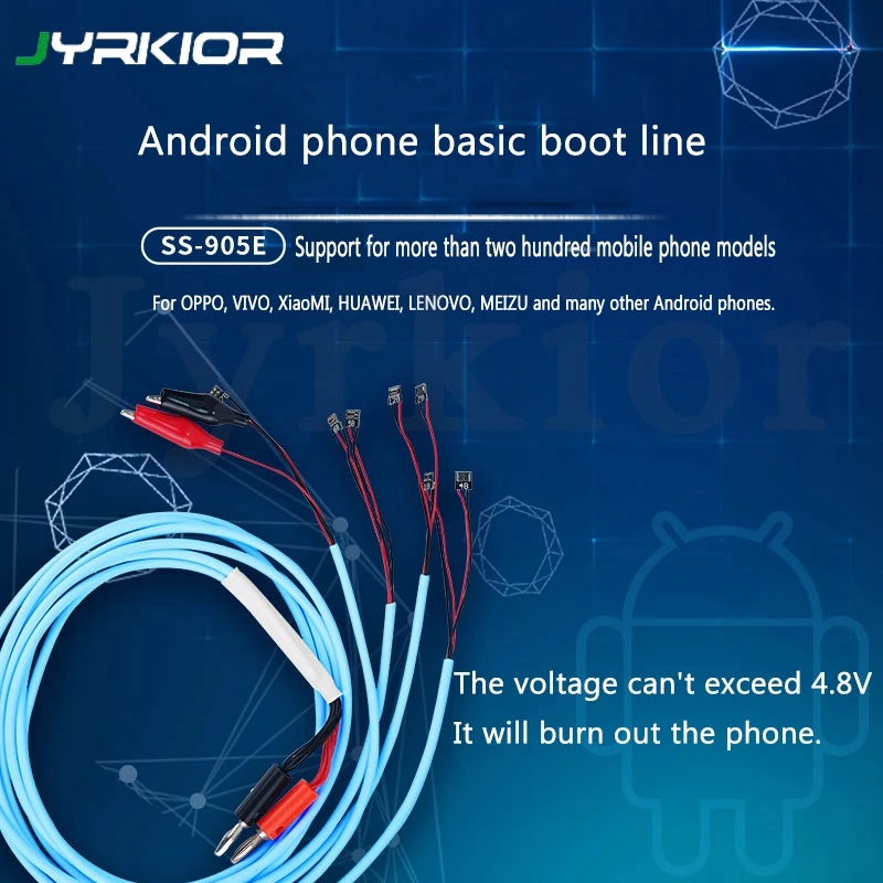 SS-905E Android мобильный телефон Загрузочная линия для samsung huawei Xiaomi материнская плата Подключения постоянного тока питания Тестовый Кабель
