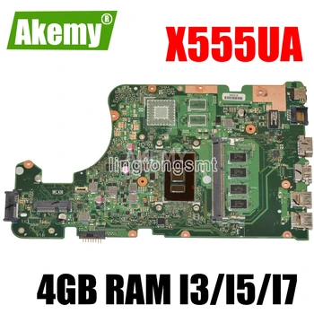 

X555UA motherboard 4GB RAM I3/I5/I7 For Asus X555 X555U X555UA X555UV laptop motherboard X555UA mainboard X555UA motherboard