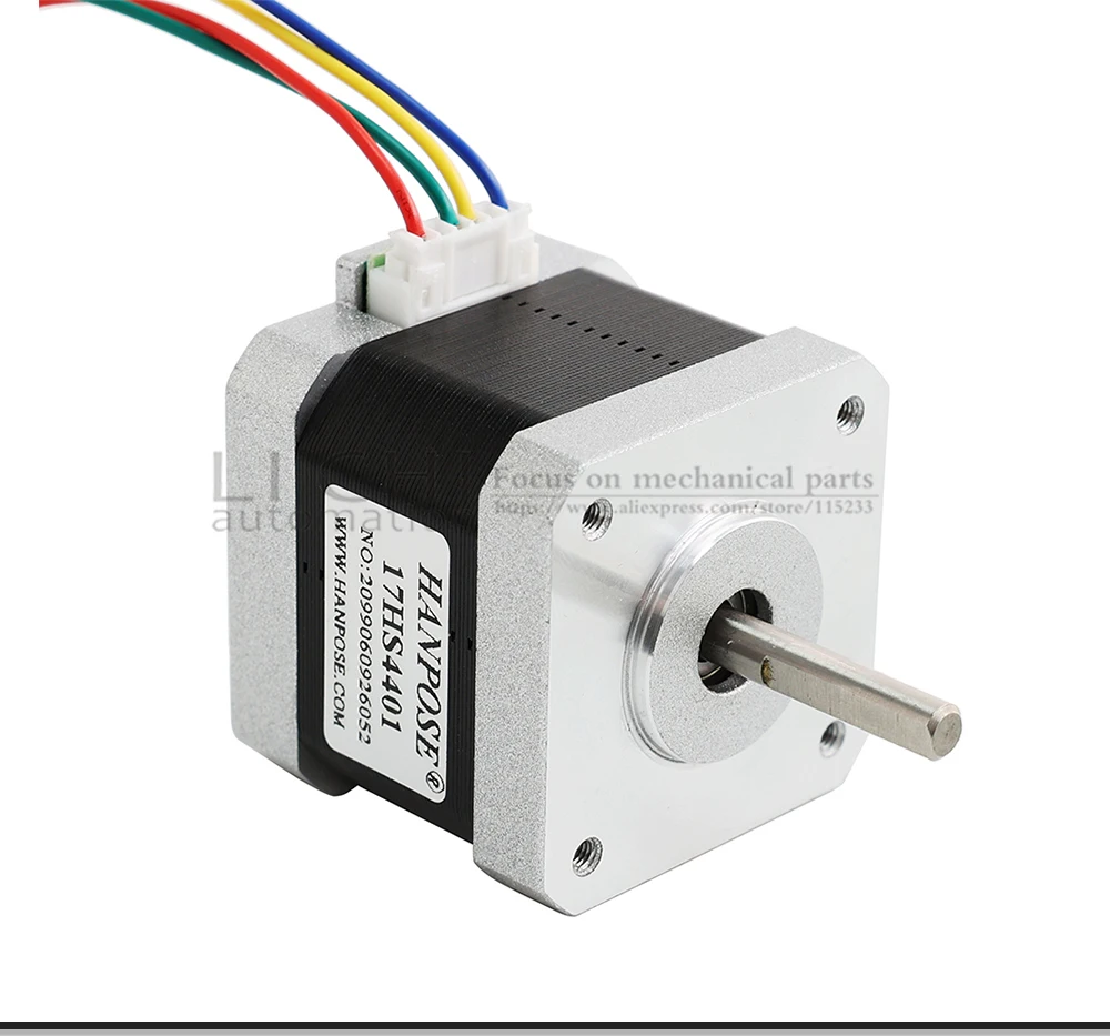 nema 17 motor 42bygh 1.5a (17hs4401) motor 4-lead para impressora 3d