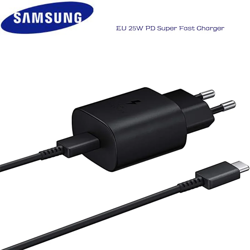Samsung Note 10 супер быстрое зарядное устройство оригинальный ЕС/США 25 Вт адаптер