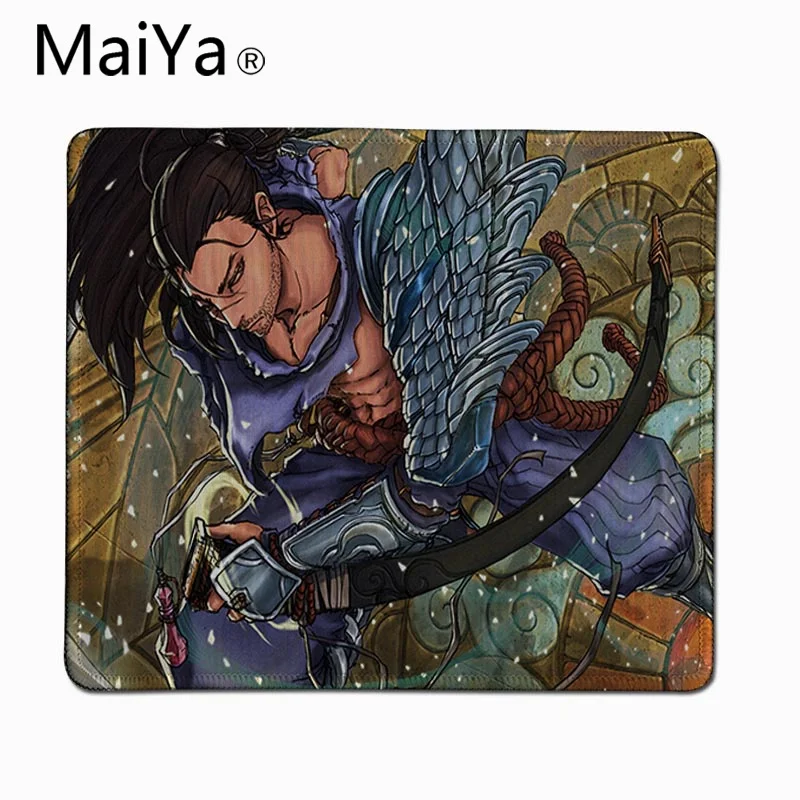 Lock Edge25x29cm MaiYa Последняя Битва Yasuo резиновый коврик для мышки в стиле аниме игры Россия резиновый ПК компьютер геймер игровой коврик для мыши Настольный коврик - Цвет: Lock Edge25x29cm
