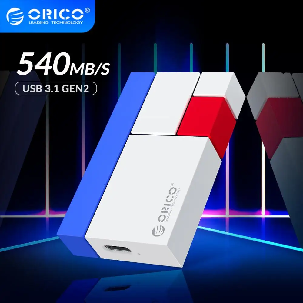 Внешний жесткий диск ORICO Chroma CN300 1 ТБ 500 Гб 250 ГБ Мини Портативный SSD Type C 540 м/с