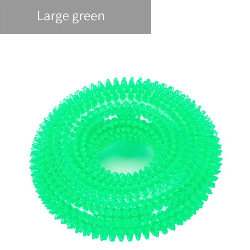 Green-L Интерактивная игрушка для домашних собак с защитой от укусов, пищалка, жевательная игрушка, TPR, массажные игрушки для чистки зубов, для собак, щенков, домашних животных, Aupplies для обучения жеванию собак - Цвет: Green-L