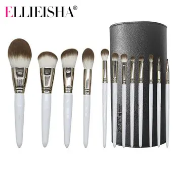 

ELLIEISHA Makeup brushes set Professional Natural goat hair brushes Foundation Powder Contour Eyeshadow make up brushes