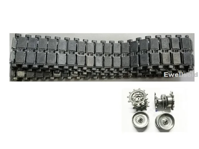 HENGLONG 3889-1 1/16 German Leopard 2 A6 RC Tank Upgrade parts Steel Gear box/metal track/metal wheels hub set/Drive wheel/ | Игрушки и