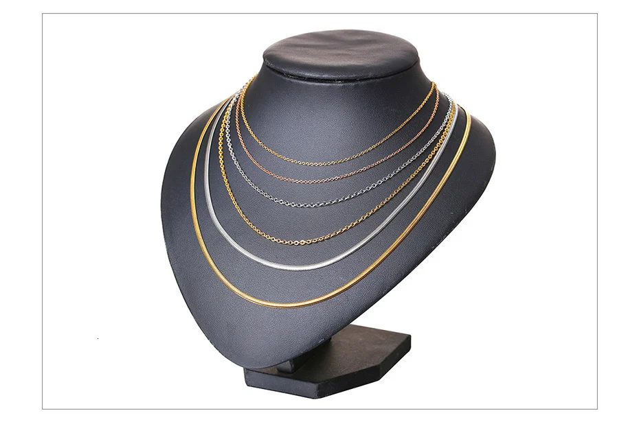 Vnox DIY звено цепи ожерелье с застежками Омаров для женщин ювелирных изделий Colar 20"