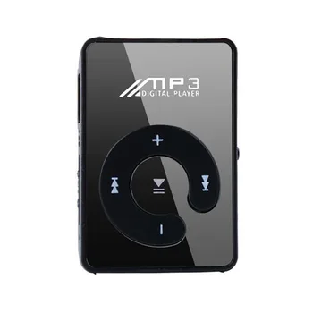 

Mini Mp3 Mirror USB Clip MP3 Player Support 8GB Micro SD TF Stylish Design 8GB Micro SD TF Card Music Media Music Sound Quality