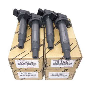 

4Pcs 90919-02244 Ignition Coil For Toyota Camry Highlander RAV4 Scion tC xB Lexus 2.4 90919-02266 90919-02243 UF333 C1330