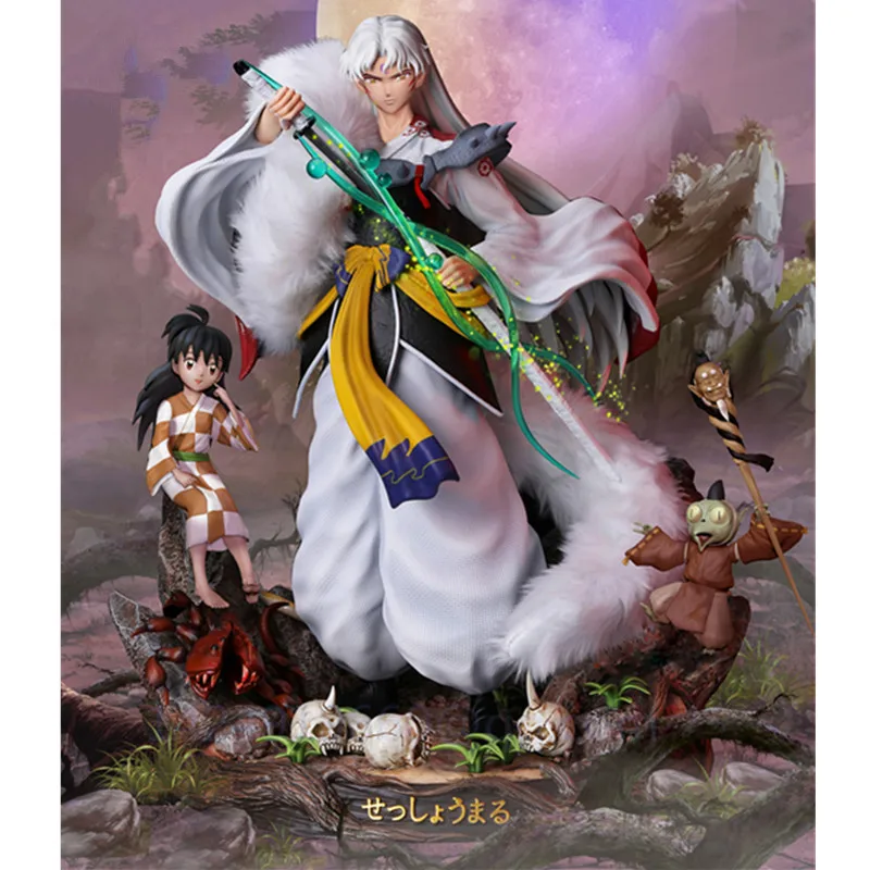 Inuyasha Gk Statue Anime Elder Brother Sesshoumaru Swords Bakusaiga