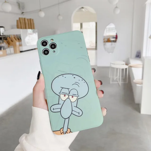 Spongebob Squarepants Squidward Tentacles Patrick Star Suitable for Iphone 11/12 Promax Mobile Phone Case Iphone Xs Max