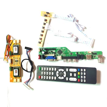 

For M170EG01 VC VD Remote+Inverter+keyboard LCD display panel T.V53 controller board VGA HDMI AV USB RF 4CCFL 30Pin LVDS DIY kit