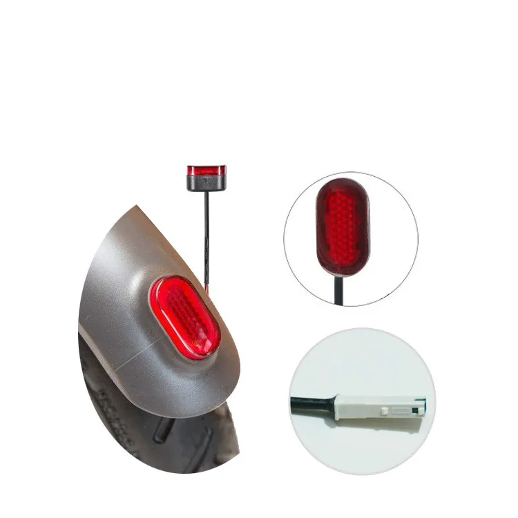 

Millet Scooter with Wire Rear Tail Lamp M365m Electric Scooter Rear Fender with Chip Tail Light