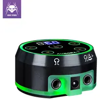 Aurora-2 fonte de alimentação para tatuagem, atualização de fonte de alimentação digital lcd nova mini led almofada de toque fonte de alimentação para máquinas rotativas de tatuagem caneta,