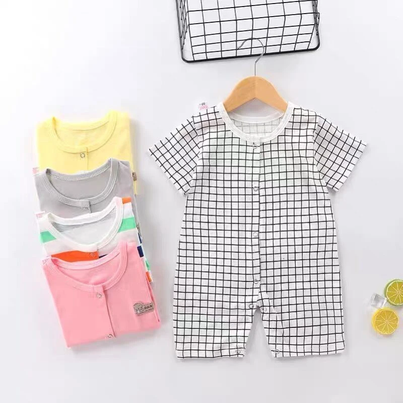 Baby Rompers Short Sleeve Summer Newborn One-piece Clothing Infant Baby Girl Boys Jumpsuits Cotton Baby Clothes Summer Baby Jumpsuit Cotton 