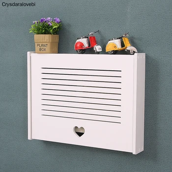 

Electric Meter Decorative Box Wireless Wifi Router Storage Box PVC Wall Hanging Storage Living Room Home Decor Ornaments