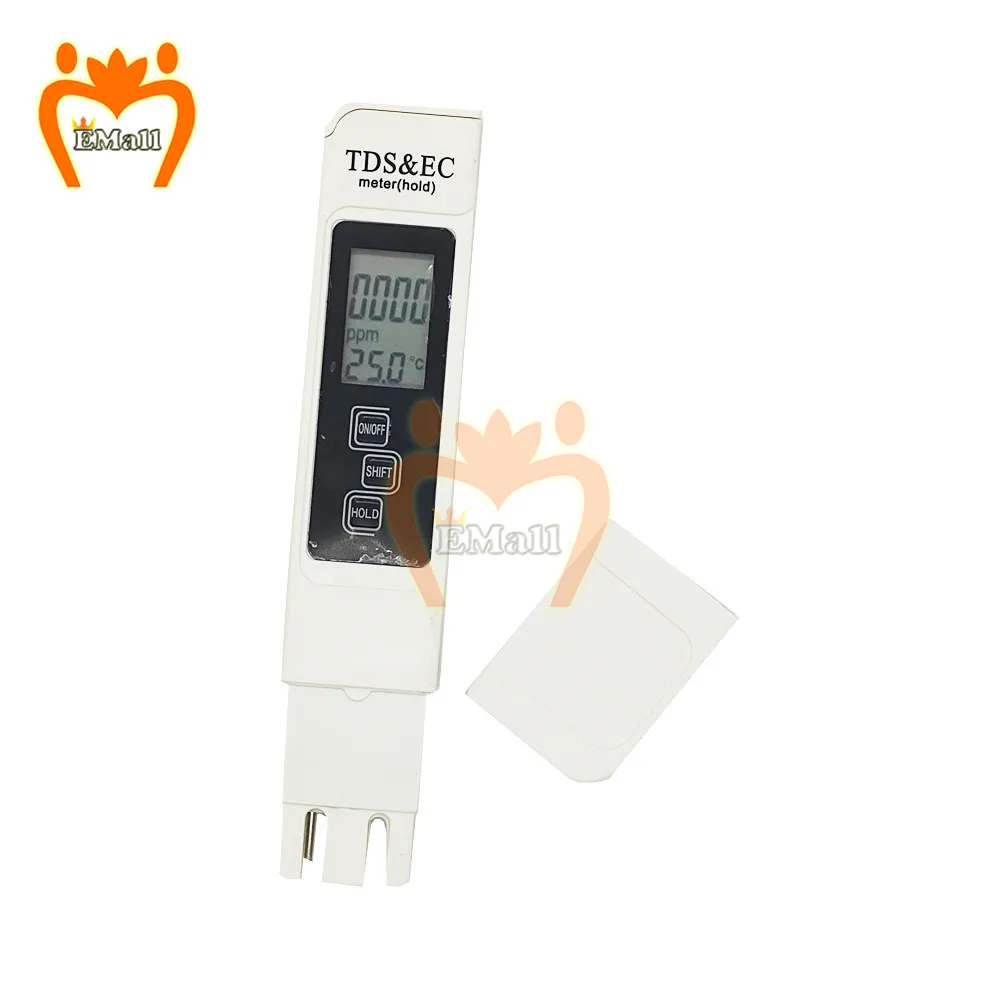 Digital PH EC TDS Meter Tester Temperature Pen Water Purity PPM Filter Hydroponic for Aquarium Pool Water Monitor 0-14 PH 0-9990 harbor freight tape measure Measurement & Analysis Tools