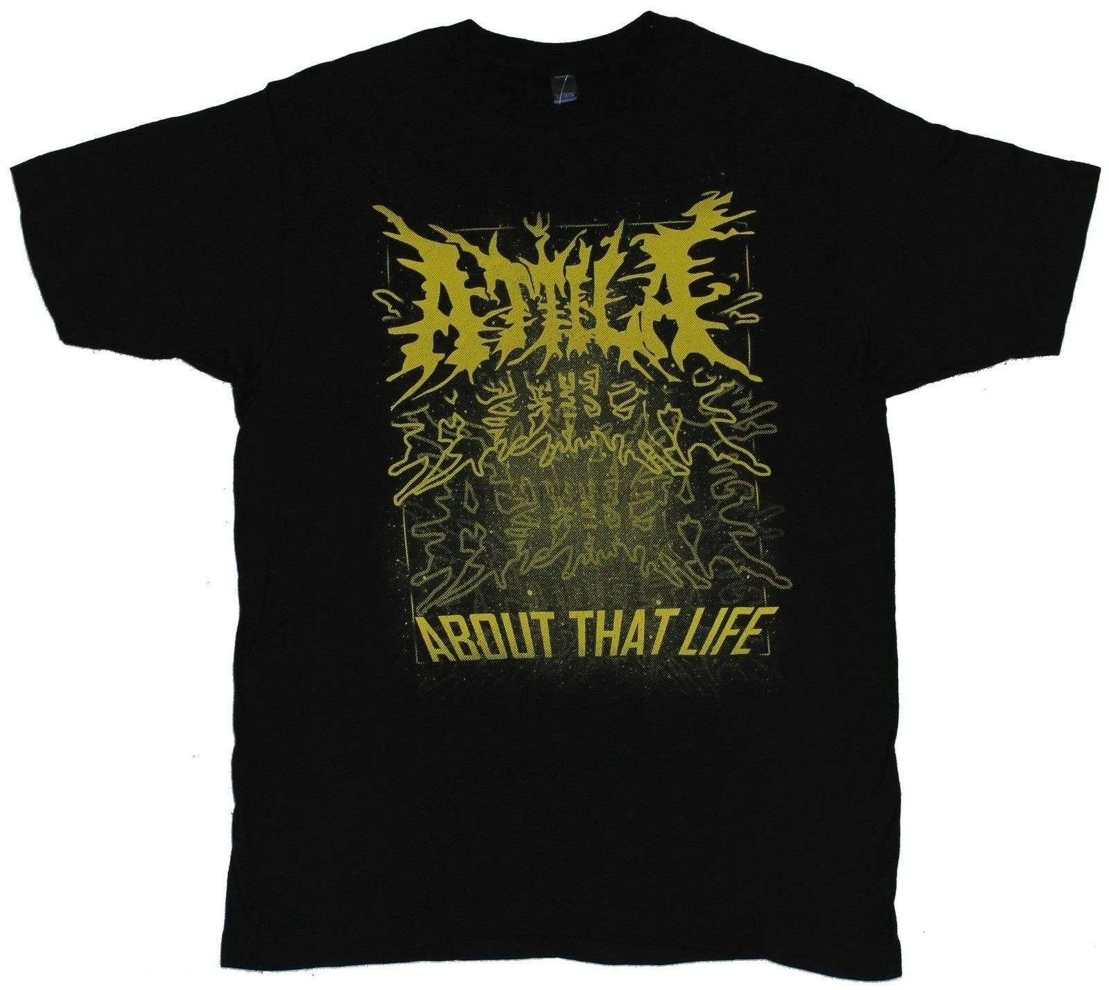 Attila Mens T-Shirt About That Life Electrified Name Drop Image | Мужская одежда