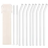 8pcs Bent white