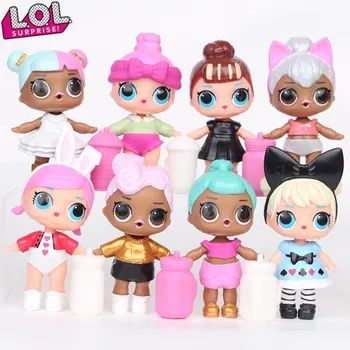 

LOL surprise dolls Original lol dolls 8PCS new styles with label bag high quality action figure model surprise dolls sets 8~9CM