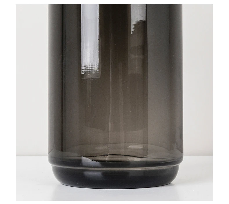 Прямые продажи ins маленький Калибр черная прозрачная стеклянная ваза для цветов Творческий стол сушеные Цветочные украшения обои для рабочего стола