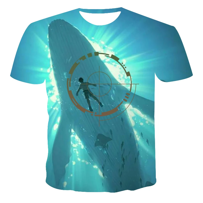 

Popular 3D Summer T-Shirt Printed Cartoon Style T-Shirt Short Sleeve Summer Half Sleeve Shirt (Customizable)