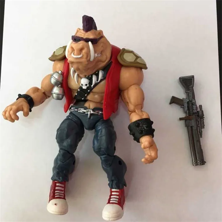 Канализации Черепашки Rocksteady Bebop Аниме Фигурка префект качество ниндзя солдат ручной работы игрушки для детей - Цвет: 1