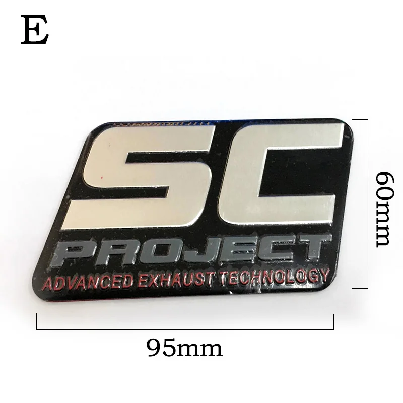 3D Aluminum Heat-resistant Motorcycle Exhaust Pipe Decal Sticker For Scorpio Two brothers Scorpio Arrow Leovince moto Sticker
