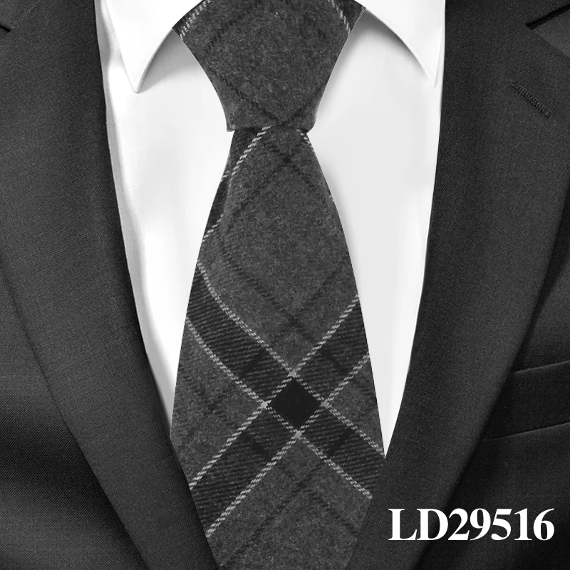 Регулируемый плед связей тощий хлопок шеи галстук для Для мужчин костюмы Для мужчин s тонкий галстук для Бизнес Галстуки 7 см Ширина Жених