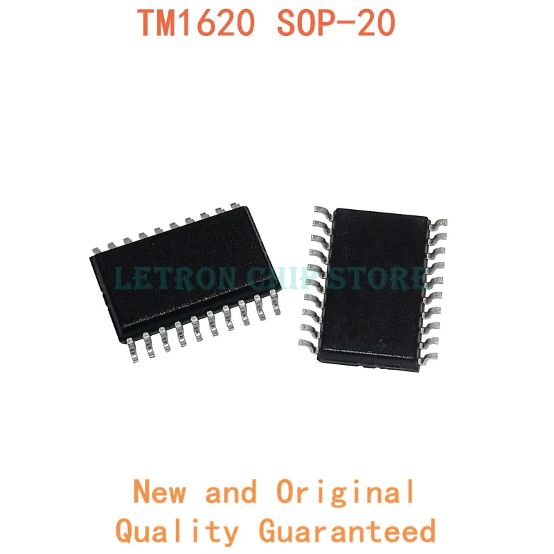 10 pièces TM1620 SOP-20 SOP20 7.2MM SOIC-20 SOIC20 SMD nouveau et original jeu de puces IC