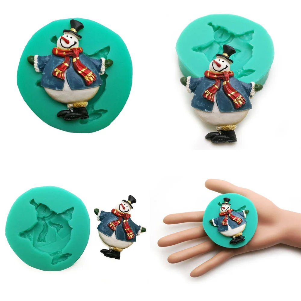 3D Weihnachten Silikon Fondant Schokolade Formen Für Kuchen Dekoration Santa Claus Zucker Handwerk Cupcake Weihnachten Baum Schnee Backen Werkzeuge – Detail 11