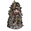 Feuille d'érable style Camouflage masque de chasse capuchon de chasse tête Net trou d'oeil ouverture écharpe chasse Ghillie costumes accessoires ► Photo 3/5